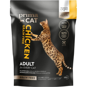 Сухой беззерновой корм для котов Prima Cat Grain Free Chicken For All Adult Cat с курицей 4 кг (6430076890979)