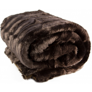 Плед LIFETIME Furry blanket Коричневий 120x150 см (871125227910-1 brown) краща модель в Луцьку