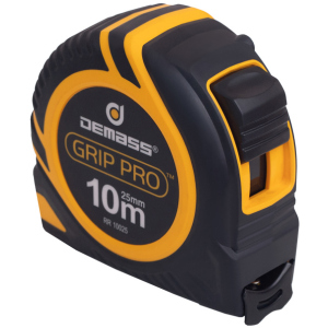 Вимірювальна рулетка Demass Grip Pro 10 м (RR 10025) в Луцьку