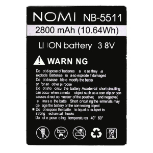 Акумулятор Nomi NB-5511, i5511 Space M1 2800mAh Оригінал високоякісних копій