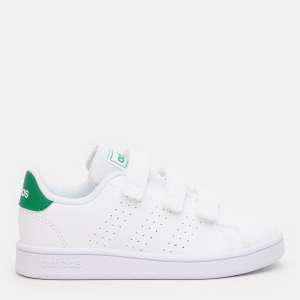 Кеды детские Adidas Advantage C EF0223 29 Ftwwht/Green/Gretwo (4061622793462) ТОП в Луцке