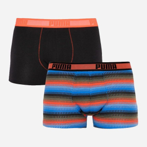 Набор трусов Puma Worldhood Stripe Trunk 2P 501004001-030 2 шт M Черный с красным и синим (8718824805535) надежный