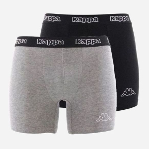 Трусы-шорты Карра Boxers 2-Pack 304JB30-927 L 2 шт Black/Mid Grey (3664931028303) ТОП в Луцке