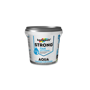 Лак для каменю STRONG AQUA Kompozit 2.5 л (4820085745124) краща модель в Луцьку