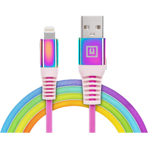 Кабель Real-El MFI USB A - Lightning Rainbow 1 м (EL123500051) ТОП в Луцьку