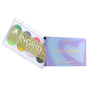 Палетка тіней Ingrid Cosmetics Candy Boom Mint Spice 8 кольорів 9.5 г (5902026662574) краща модель в Луцьку