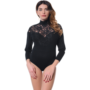 Боді-блузка AREFEVA L5268 (48) Black (5902205172672) краща модель в Луцьку