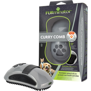 Резиновая расческа-щетка для собак и котов FURminator 12.5 х 6.5 х 4 см (8117940144694) ТОП в Луцке