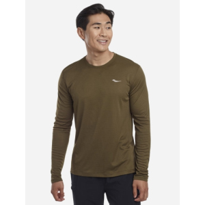 купить Лонгслив Saucony Stopwatch Long Sleeve 800197-DO S Темно-зеленый (194917739686)