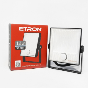 Прожектор светодиодный ETRON Spotlight Power 1-ESP-222 12W 5000K с датчиком движения