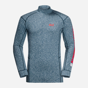 Спортивний лонгслів Jack Wolfskin Snow Sky Longsleeve M 1807481-1350 XXL Темно-кобальтовий (4060477585000) надійний