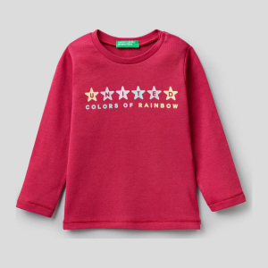 Футболка з довгими рукавами United Colors of Benetton 3I9WC15BX.P-04L 98 см (8300895499234) краща модель в Луцьку