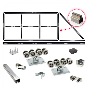 Комплект воріт КСС (Звари сам) на проріз 5 метрів, довжина стулки 7 метрів 190 см, Світ Воріт рейтинг