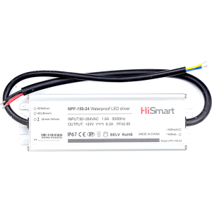 Блок питания HiSmart 24V 6.3A 150W PFC IP67 (NPF-150-24) лучшая модель в Луцке