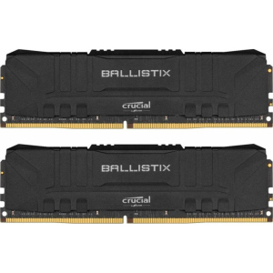 Модуль пам'яті для комп'ютера DDR4 16GB (2x8GB) 3200 MHz Ballistix Black MICRON (BL2K8G32C16U4B) краща модель в Луцьку