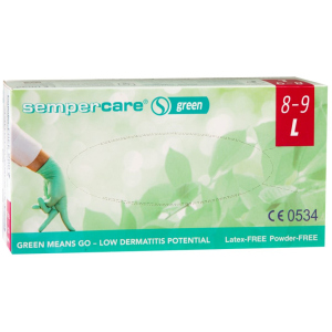 Перчатки медицинские смотровые нитриловые Igar Sempercare Green нестерильные неопудреные L 200 шт (9001570534873) в Луцке