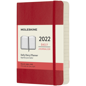 Ежедневник Moleskine 2022 9 х 14 см 400 страниц Красный Мягкий (8056420855685)