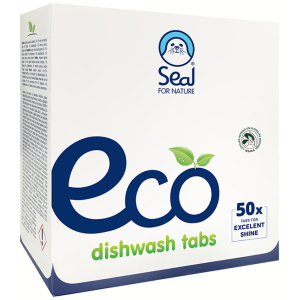 Таблетки для посудомийної машини Seal Eco for Nature для миття та полоскання посуду 50 шт (4750104001705) в Луцьку