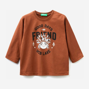 Футболка с длинными рукавами United Colors of Benetton 3ATNC15FE.P-09K 82 см (8033379331200) ТОП в Луцке