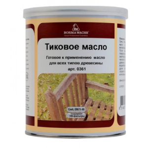 Тікове масло Borma Wachs Teak Оil прозоре 0.5л в Луцке