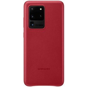 Панель Samsung Leather Cover Samsung Galaxy S20 Ultra Red (EF-VG988LREGRU) ТОП в Луцьку