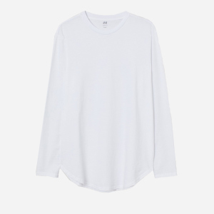 Лонгслив H&M 8427612sdm L Белый (PS2030000128068) лучшая модель в Луцке