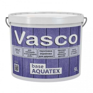 Грунтовка Vasco base AQUATEX ( Васко бейс АКВАТЕКС ) 2.7 л акриловая, для дерева в Луцке