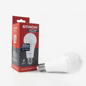 LED лампа ETRON Power Light 1-EPL-801 A67 30W 6500K E27 краща модель в Луцьку