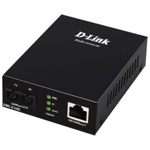 Медіаконвертер D-Link DMC-G10SC 1xGE, 1x1000BaseLX, SM, 10км, SC краща модель в Луцьку