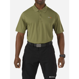 Футболка-поло тактична 5.11 Tactical Pinnacle Short Sleeve Polo 71036 S Fatigue (2000980412853) краща модель в Луцьку