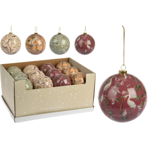 Набор елочных шаров Christmas Decoration 10 см 24 шт BIRD (APF478520) лучшая модель в Луцке