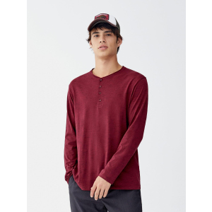 Лонгслив Pull & Bear XAZ240996AXTE S Бордовый (DD8000004813189)