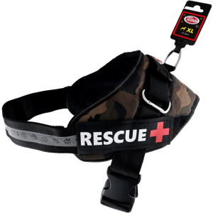 Шлей посилений Pet Nova Rescue+ XL 70-90 см Камуфляжний (HA-RESCUE-CAMUFLAGE-XL) (5903031442366) в Луцьку