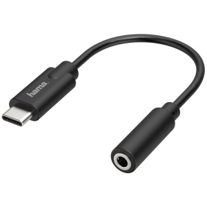 Адаптер Hama USB C - 3.5 mm Jack Stereo Black (00205282) лучшая модель в Луцке