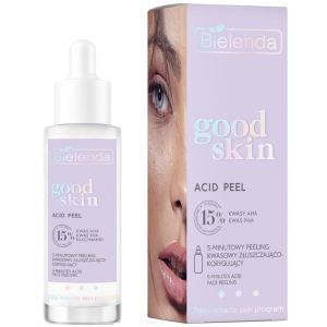 Кислотный пилинг Bielenda Good Skin Микро-эксфолиант 15% AHA + PHA + Ниацинамид 30 мл (5902169046873) ТОП в Луцке