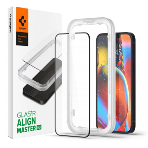 Захисне скло Spigen Glas.tR Align Master Full Cover для iPhone 13/13 Pro Black надійний