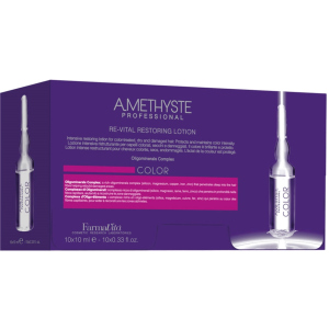 Лосьйон в ампулах Farmavita Amethyste Color Revital Restoring Lotion для фарбованого волосся 10 мл x 10 шт (8022033016041) ТОП в Луцьку