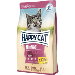 Сухий корм Happy Cat Minkas Sterilised Geflugel для кастрованих котів та стерилізованих кішок з птицею 10 кг (70409 / 4001967074222) в Луцьку