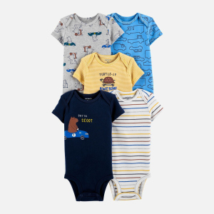 Боди-футболка Carters 1J981810 62 см 5 шт 998 ASST Assorted-ST (194133788123) в Луцке