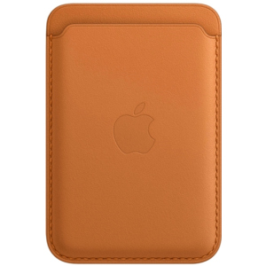 Чехол-бумажник Apple MagSafe Leather Wallet для Apple iPhone 13 Pro/13 Pro Max/13 mini/13/12 Pro/12 Pro Max/12 mini/12 Golden Brown (MM0Q3ZE/A) лучшая модель в Луцке