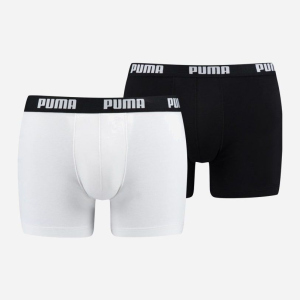 Труси-шорти Puma Basic Boxer 2P 90682307 S 2 пари White-Black (8718824609676) ТОП в Луцьку