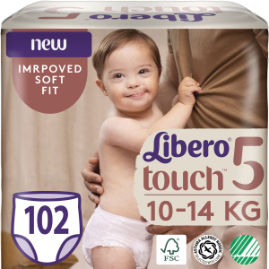 Підгузки-трусики Libero Touch Pants 5 10-14 кг одноразові 102 шт (7322541430324) ТОП в Луцьку