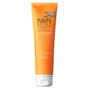 Солнцезащитный крем для лица и тела Nashi Argan Sun Cream 15SPF 150 мл (8025026270185) лучшая модель в Луцке