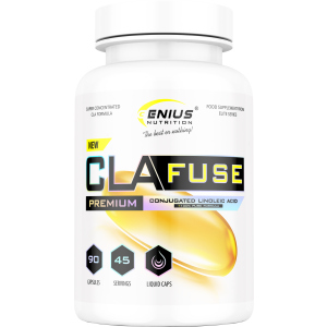 Витамины и минералы Genius Nutrition CLA FUSE 90 гелевых капсул (5405621076581) в Луцке