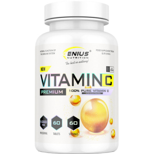 Витамины Genius Nutrition Vitamin C 60 таблеток (7353798853628) ТОП в Луцке