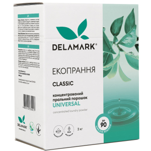 Концентрированный бесфосфатный стиральный порошок Delamark Universal 3 кг (4820152330017) в Луцке