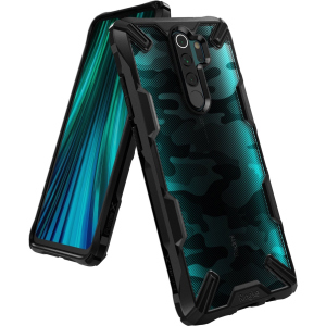 Панель Ringke Fusion X Design для Xiaomi Redmi Note 8 Pro Camo Black ТОП в Луцьку