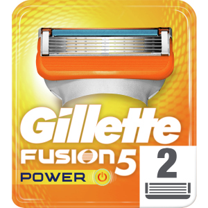 Змінні картриджі для гоління (леза) чоловічі Gillette Fusion5 Power 2 шт (7702018867172) краща модель в Луцьку