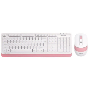 купить Комплект (клавиатура, мышь) беспроводной A4Tech FG1010 Pink USB