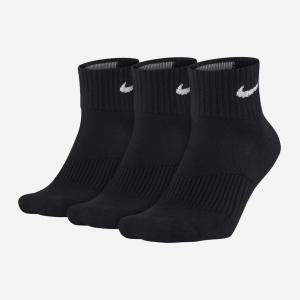 Шкарпетки Nike Perf Cush Qt 3Pr SX4703-001 S (34-38) 3 пари Чорні (884726565032) краща модель в Луцьку